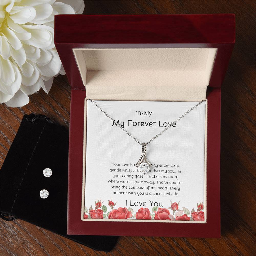 Alluring Beauty Jewelry Set for Girlfriend | Stunning Earrings for Her - SOUVMOUR
