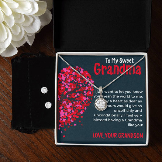 To My Sweet Grandma | Timeless Eternal Hope Necklace Gift from Grandson | Gift for Grandma