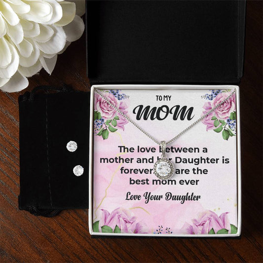 To My Mom | Heartfelt Eternal Hope Jewelry Set | A Gift for My Loving Mom | Necklace Gift For Mom