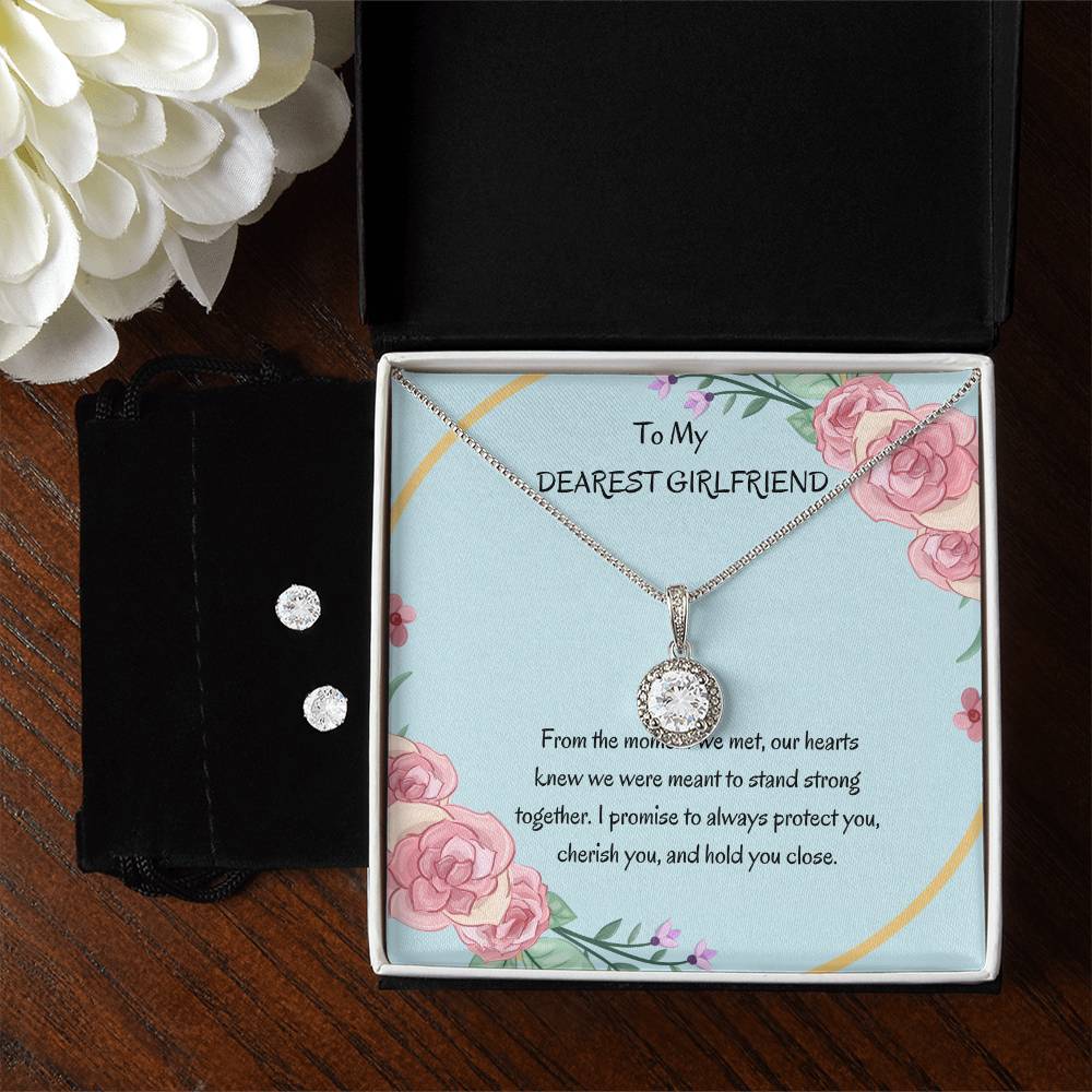 Eternal Hope Necklace and Earrings Set for Girlfriend | Meaningful Gift for Her - SOUVMOUR