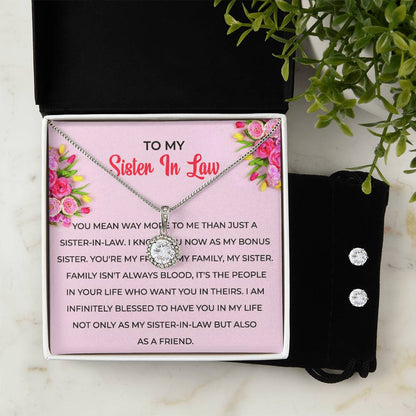 To My Sister-in-Law | Eternal Hope Necklace & Earring Set | Gift for Sister-in-Law