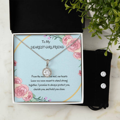 Eternal Hope Necklace and Earrings Set for Girlfriend | Meaningful Gift for Her - SOUVMOUR
