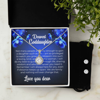 Eternal Hope Necklace & Earring Set | To My Dearest Goddaughter | A Cherished Keepsake Filled with Hope | Goddaughter Gift
