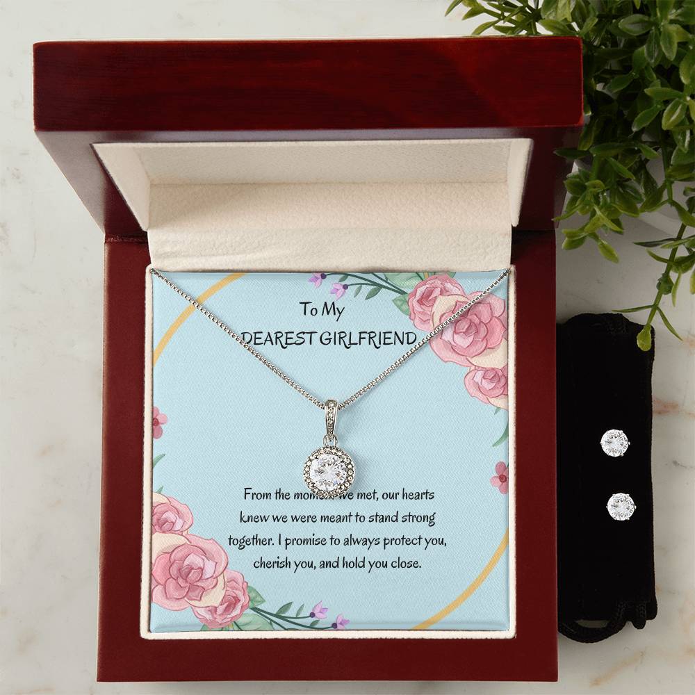 Eternal Hope Necklace and Earrings Set for Girlfriend | Meaningful Gift for Her - SOUVMOUR