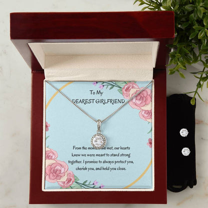 Eternal Hope Necklace and Earrings Set for Girlfriend | Meaningful Gift for Her - SOUVMOUR