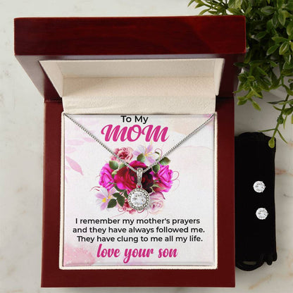 To My Gorgeous Mom | Beautiful Eternal Hope Jewelry Gift Set | A Gift Filled with Love | Necklace Gift For Mom
