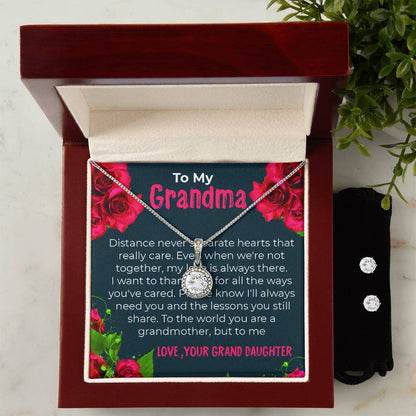 To My Grandma | Elegant Eternal Hope Necklace Gift from Granddaughter | Gift for Grandma