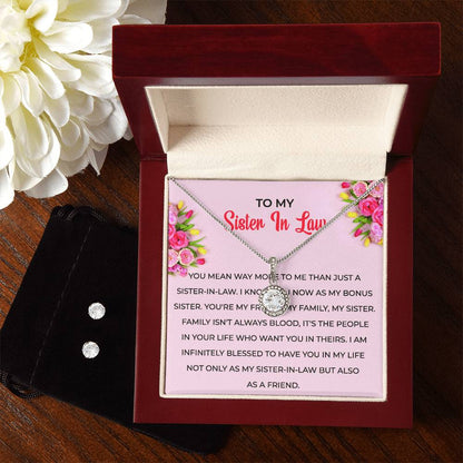 To My Sister-in-Law | Eternal Hope Necklace & Earring Set | Gift for Sister-in-Law