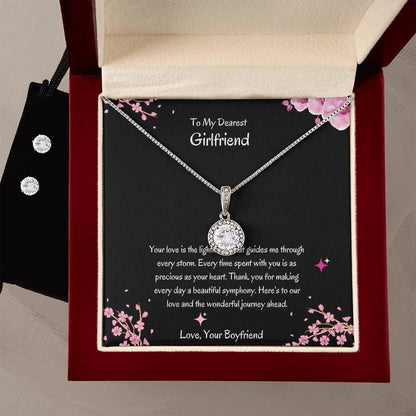 Gift for Her | Eternal Hope Necklace and Earrings Set for Girlfriend - SOUVMOUR