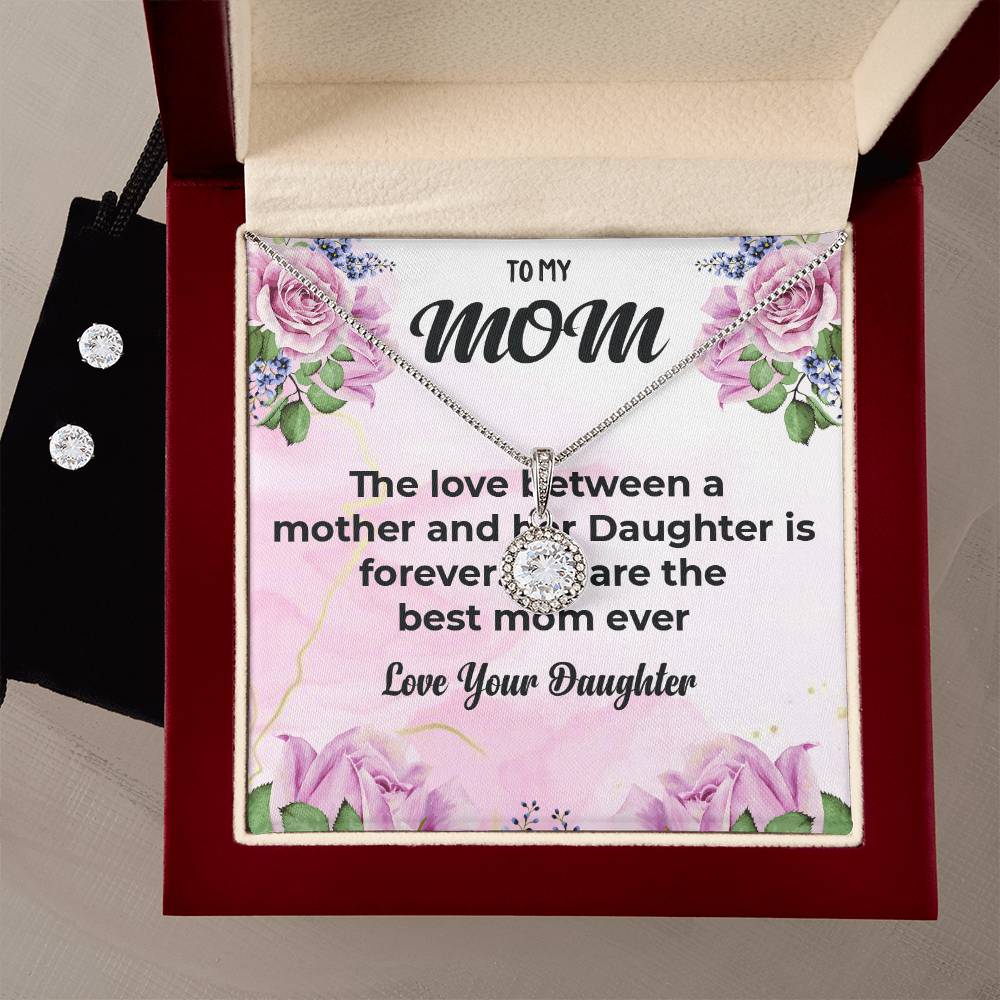 To My Mom | Heartfelt Eternal Hope Jewelry Set | A Gift for My Loving Mom | Necklace Gift For Mom