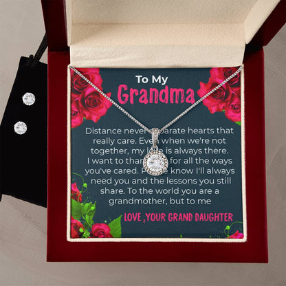 To My Grandma | Elegant Eternal Hope Necklace Gift from Granddaughter | Gift for Grandma