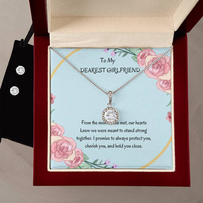 Eternal Hope Necklace and Earrings Set for Girlfriend | Meaningful Gift for Her - SOUVMOUR