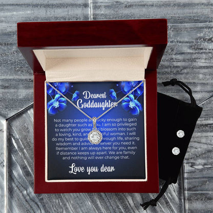 Eternal Hope Necklace & Earring Set | To My Dearest Goddaughter | A Cherished Keepsake Filled with Hope | Goddaughter Gift
