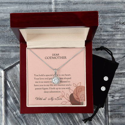 To My Special Godmother Eternal Hope Necklace & Earring Set – A Unique and Thoughtful Gift for an Exceptional Godmother | Godmother Gift