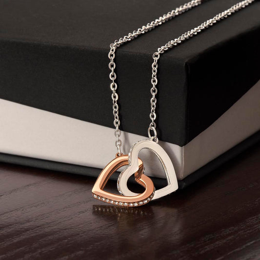 Friendship Necklace | Interlocking Hearts Necklace | Heartfelt Best Friend Necklace