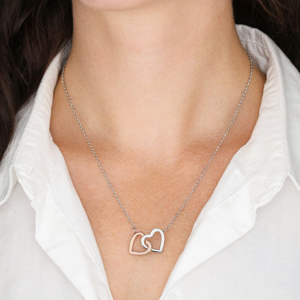 Friendship Necklace | Interlocking Hearts Necklace | Heartfelt Best Friend Necklace
