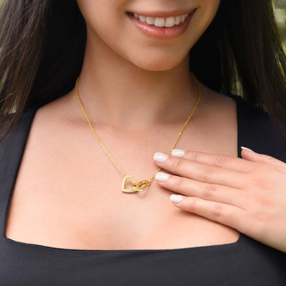 To my special Godmother | Beautiful Interlocking Hearts Necklace | Godmother Bond Necklace | Godmother Gift