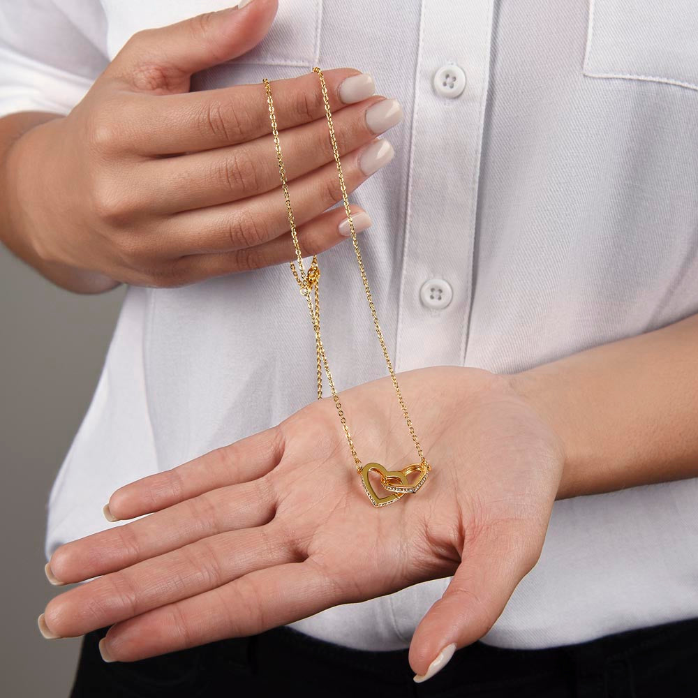 Friendship Necklace | Interlocking Hearts Necklace | Heartfelt Best Friend Necklace