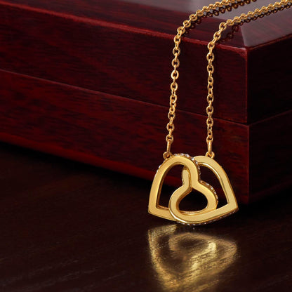 Friendship Necklace | Interlocking Hearts Necklace | Heartfelt Best Friend Necklace