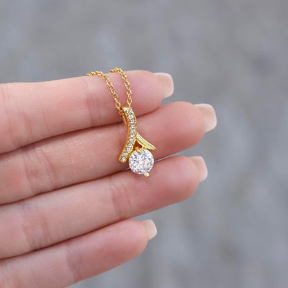 To My Auntie Necklace | Alluring Beauty Necklace Gift for Aunt (No Message Card) - SOUVMOUR
