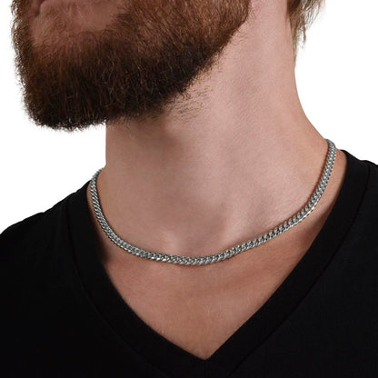 To My Handsome Husband Cuban Link Chain Necklace | Gift For Him | Gift For Any Occasion