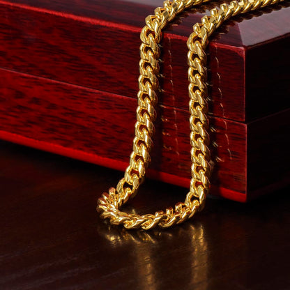 To My Handsome Husband Cuban Link Chain Necklace | Gift For Him | Gift For Any Occasion