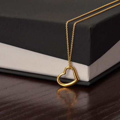 To My Auntie Necklace – Heartfelt Heart Necklace Gift for Aunt (No Message Card) - SOUVMOUR