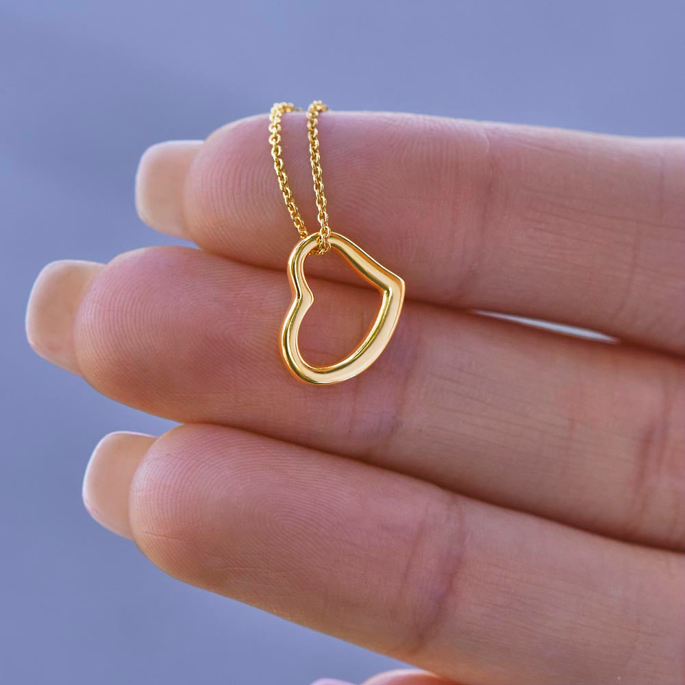 To My Auntie Necklace – Heartfelt Heart Necklace Gift for Aunt (No Message Card) - SOUVMOUR