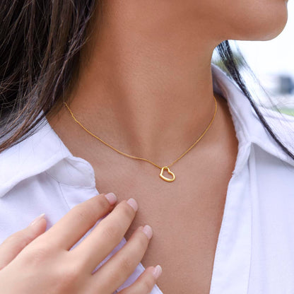 To My Auntie Necklace – Heartfelt Heart Necklace Gift for Aunt (No Message Card) - SOUVMOUR