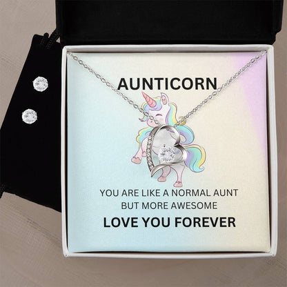 Aunticorn Necklace and Earring Set – A Fun Unicorn Gift for the Best  and Special Auntie - SOUVMOUR