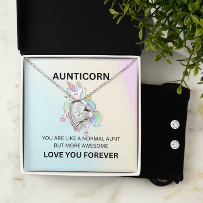 Aunticorn Necklace and Earring Set – A Fun Unicorn Gift for the Best  and Special Auntie - SOUVMOUR