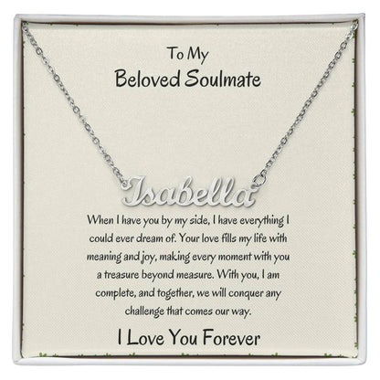 Custom Name Necklace For Girlfriend |To My Beloved Girlfriend - SOUVMOUR