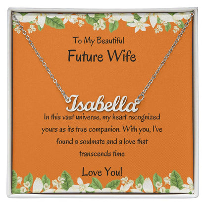 Custom Name Necklace For Girlfriend Gift For Fiancee|To My Future Wife - SOUVMOUR