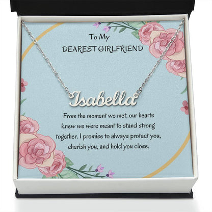 Custom Name Necklace For Girlfriend |To My Dearest Girlfriend - SOUVMOUR