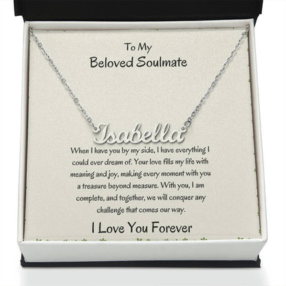 Custom Name Necklace For Girlfriend |To My Beloved Girlfriend - SOUVMOUR