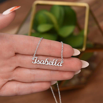 To My Little Wonder - From Aunt to Niece Custom Name Necklace - SOUVMOUR