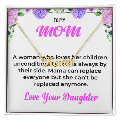 To My Dearest Mom | Custom Name Necklace Gift