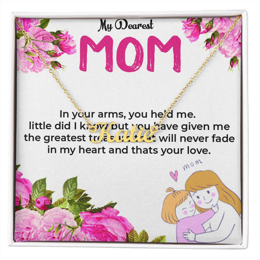 To My Amazing Mom | Custom Name Necklace | Heartfelt Gift