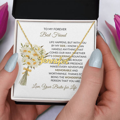 Custom Name Necklace | To My Forever Best Friend - Personalized Necklace | Friendship Gift