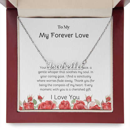Custom Name Necklace For Girlfriend |To My Forever Love My Girlfriend - SOUVMOUR