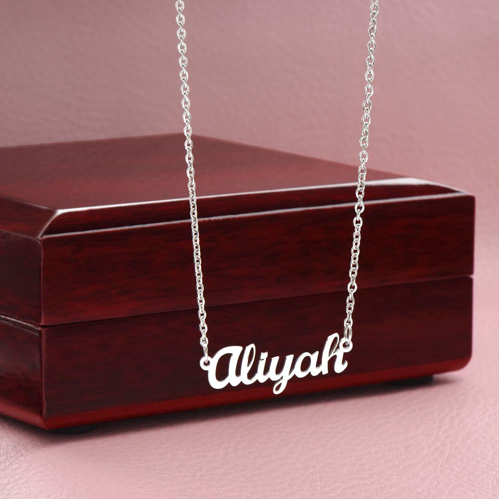 To My Little Wonder - From Aunt to Niece Custom Name Necklace - SOUVMOUR