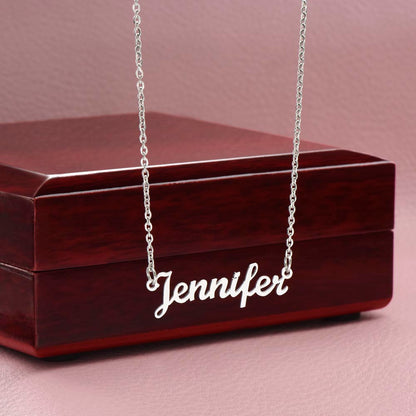 For My Cousin, My Forever Friend - Cutout Name Necklace | Cherished Cousin Friendship Gift