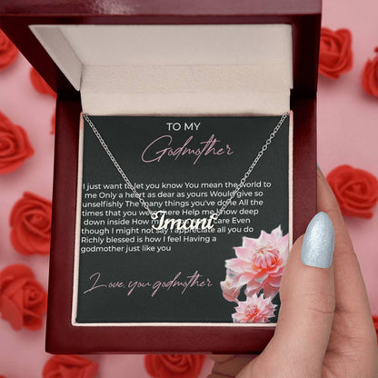 Custom Name Necklace for Godmother | A Personalized Touch to Show Love | Godmother Gift