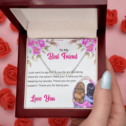 Custom Name Necklace | Friendship Gift | To My Lifetime Best Friend - Personalized Necklace