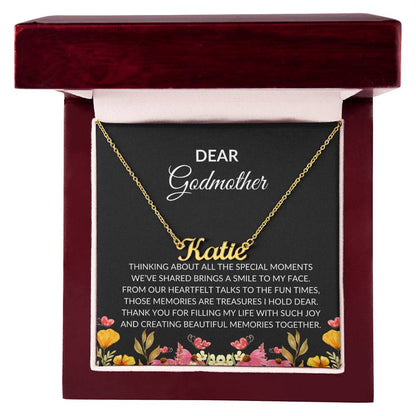 Custom Name Necklace for Dear Godmother | A Unique Way to Express Affection | Godmother Gift