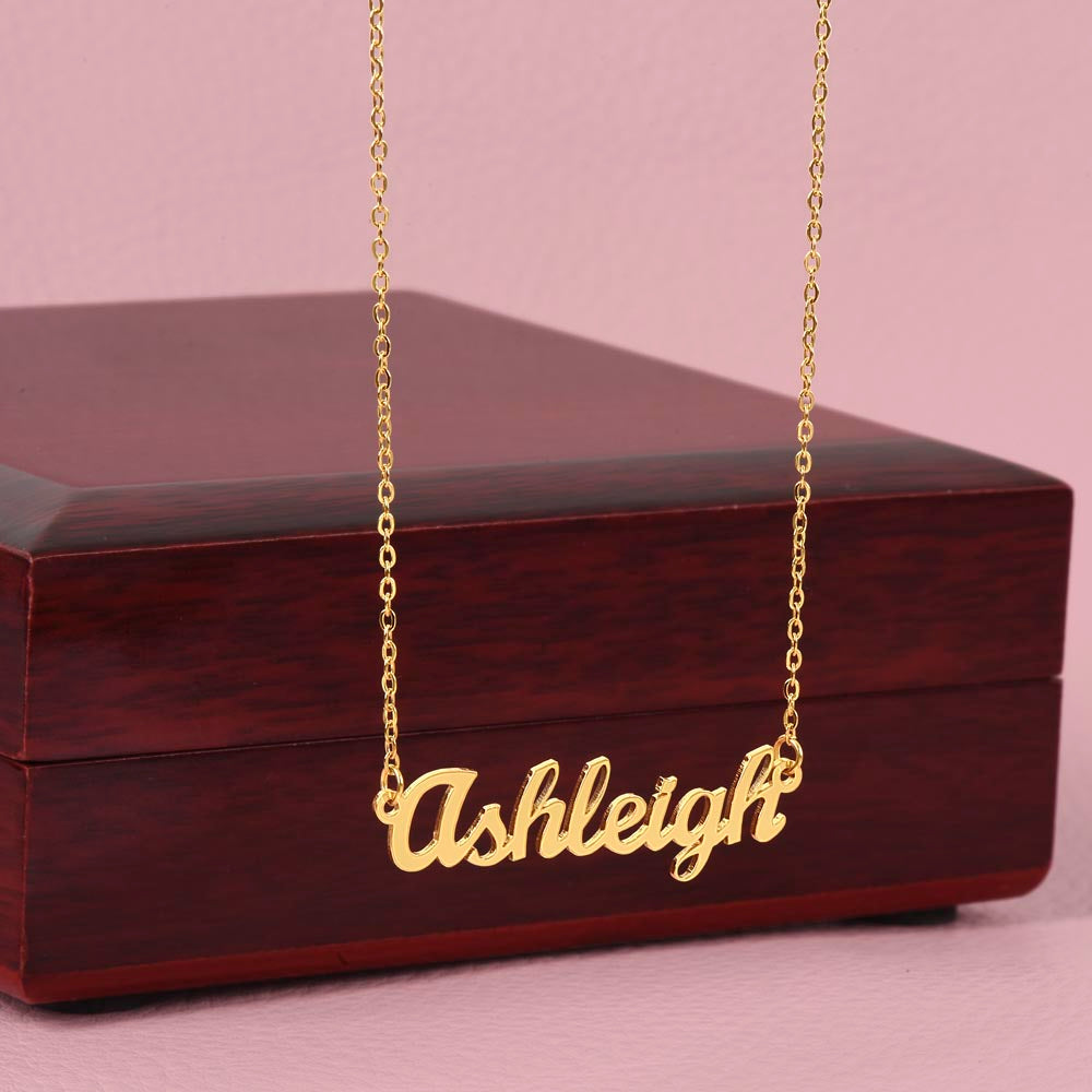 To My Loving Mom | Elegant Personalized Custom Name Necklace Gift