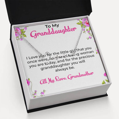 To My Special Granddaughter Necklace | Signature Style Custom Name Necklace Gift from Grandma