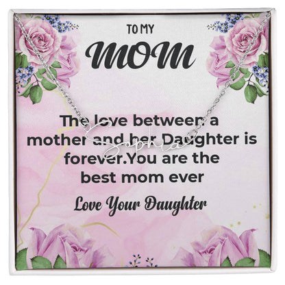To My Mom | Signature Style Name Necklace | Mother-Daughter Bond Necklace Gift from Daughter