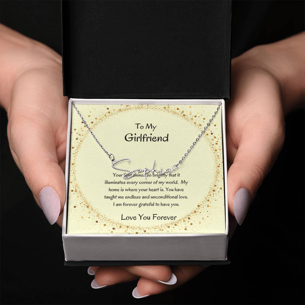 Custom Signature Name Necklace | Stylish Necklace for Her - SOUVMOUR