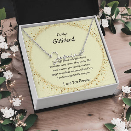 Custom Signature Name Necklace | Stylish Necklace for Her - SOUVMOUR